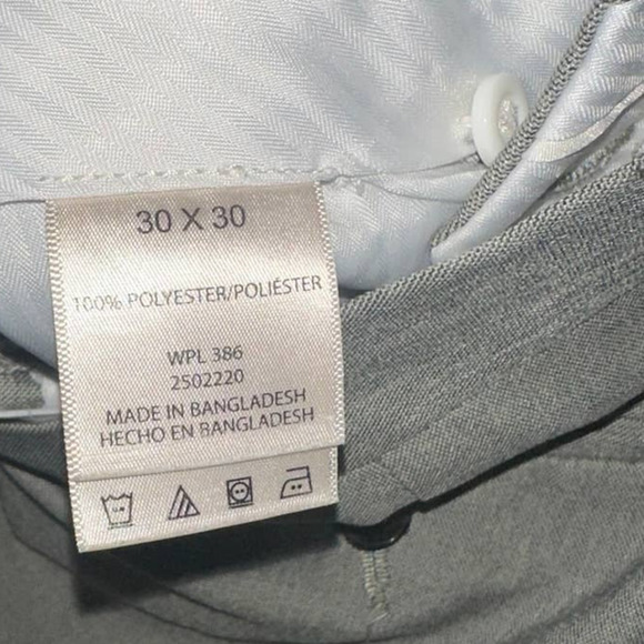 Kenneth Cole Reaction light grey Dress Pants | 30x30 - Picture 4 of 4